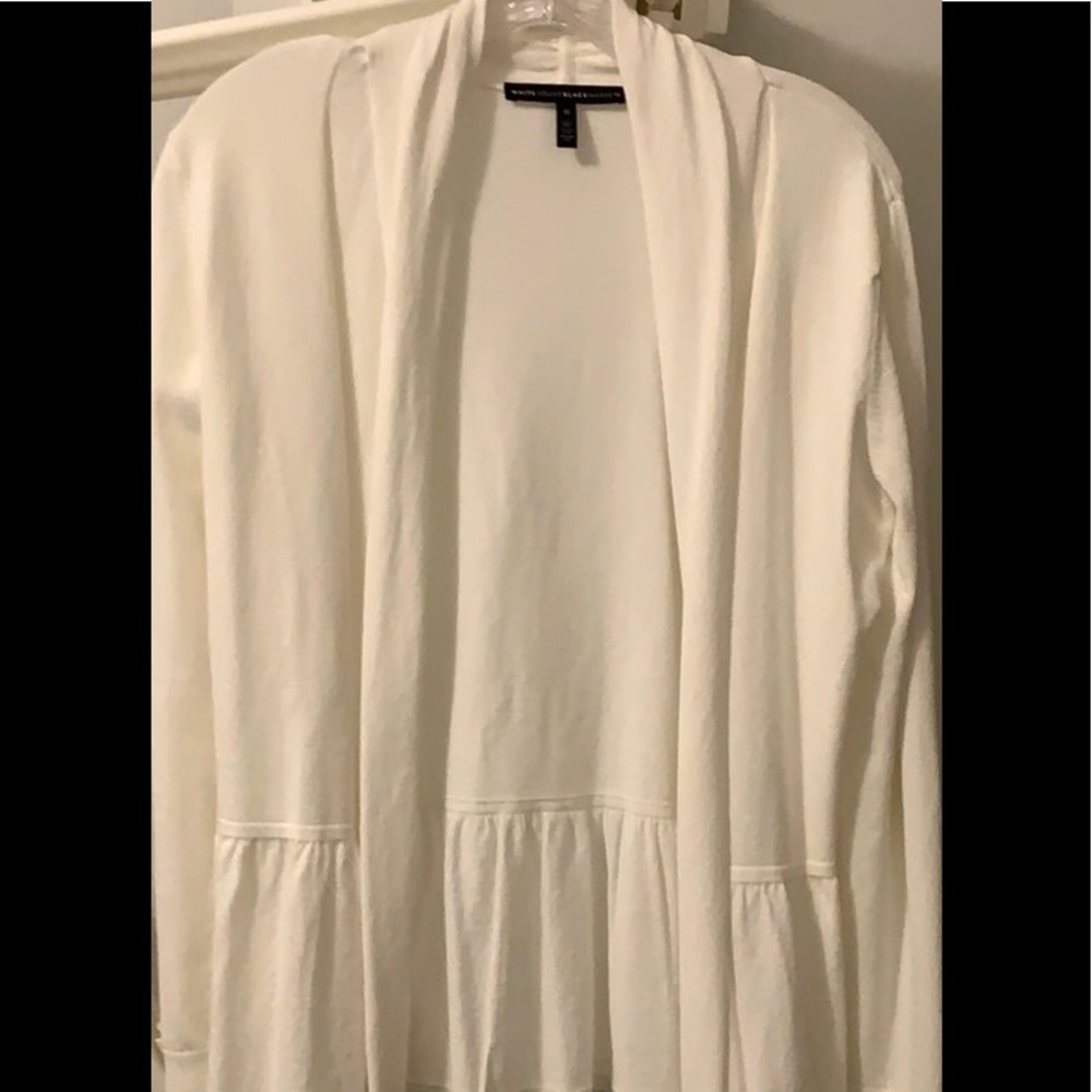 Black White size S cream white cardigan $25
